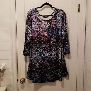 Azalea 4x black patterned tunic